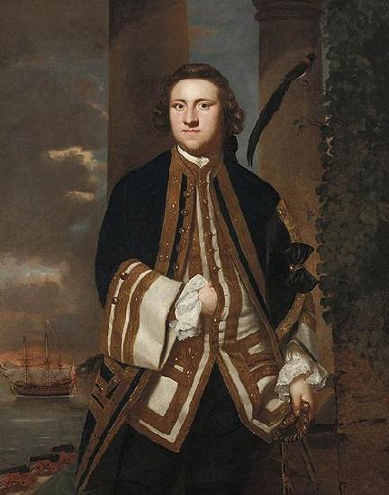 REYNOLDS, Sir Joshua Captain the Honourable George Edgcumbe oil painting picture